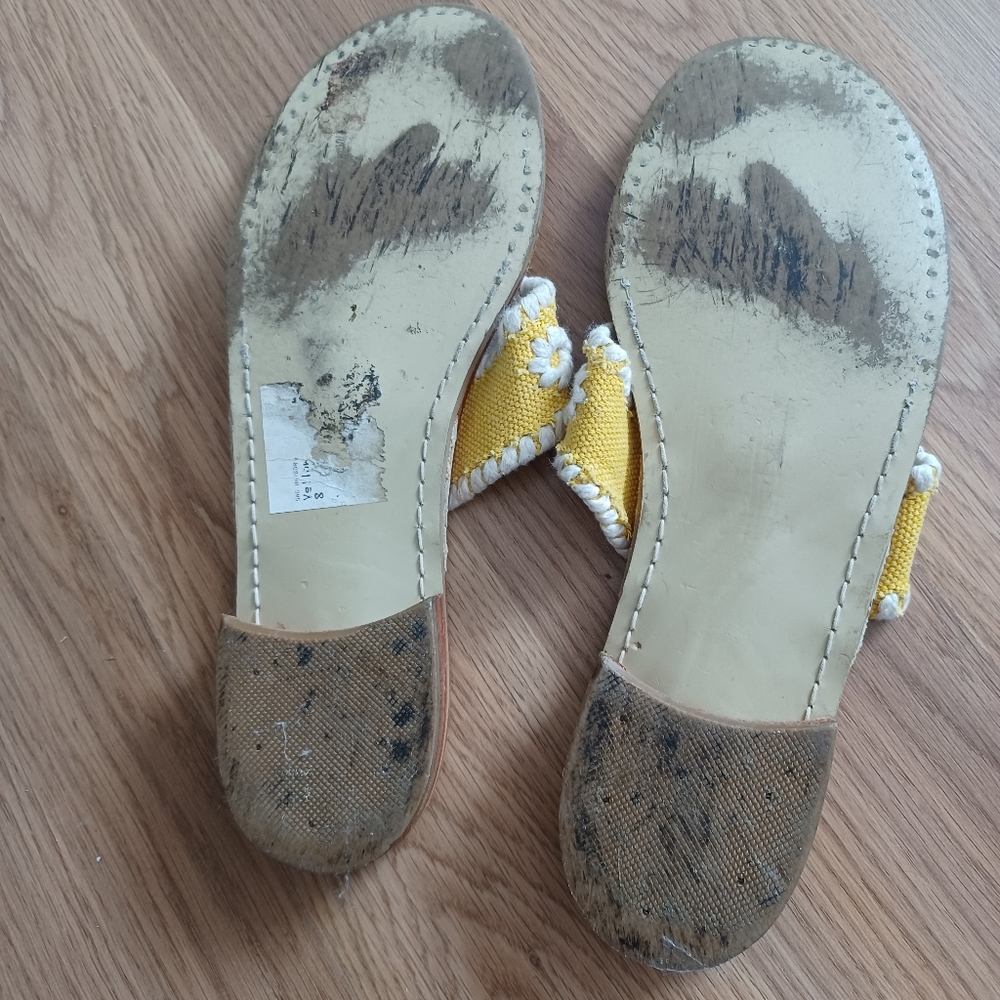 Jack Rogers Thong Sandals in Yellow - Picture 7 of 7